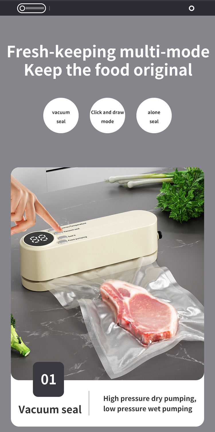 XIANGYANGHUA Vacuum Sealer – Digital LED Food Sealer with Inflation & Multi-Mode Sealing