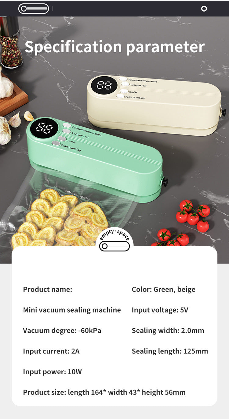 XIANGYANGHUA Vacuum Sealer – Digital LED Food Sealer with Inflation & Multi-Mode Sealing