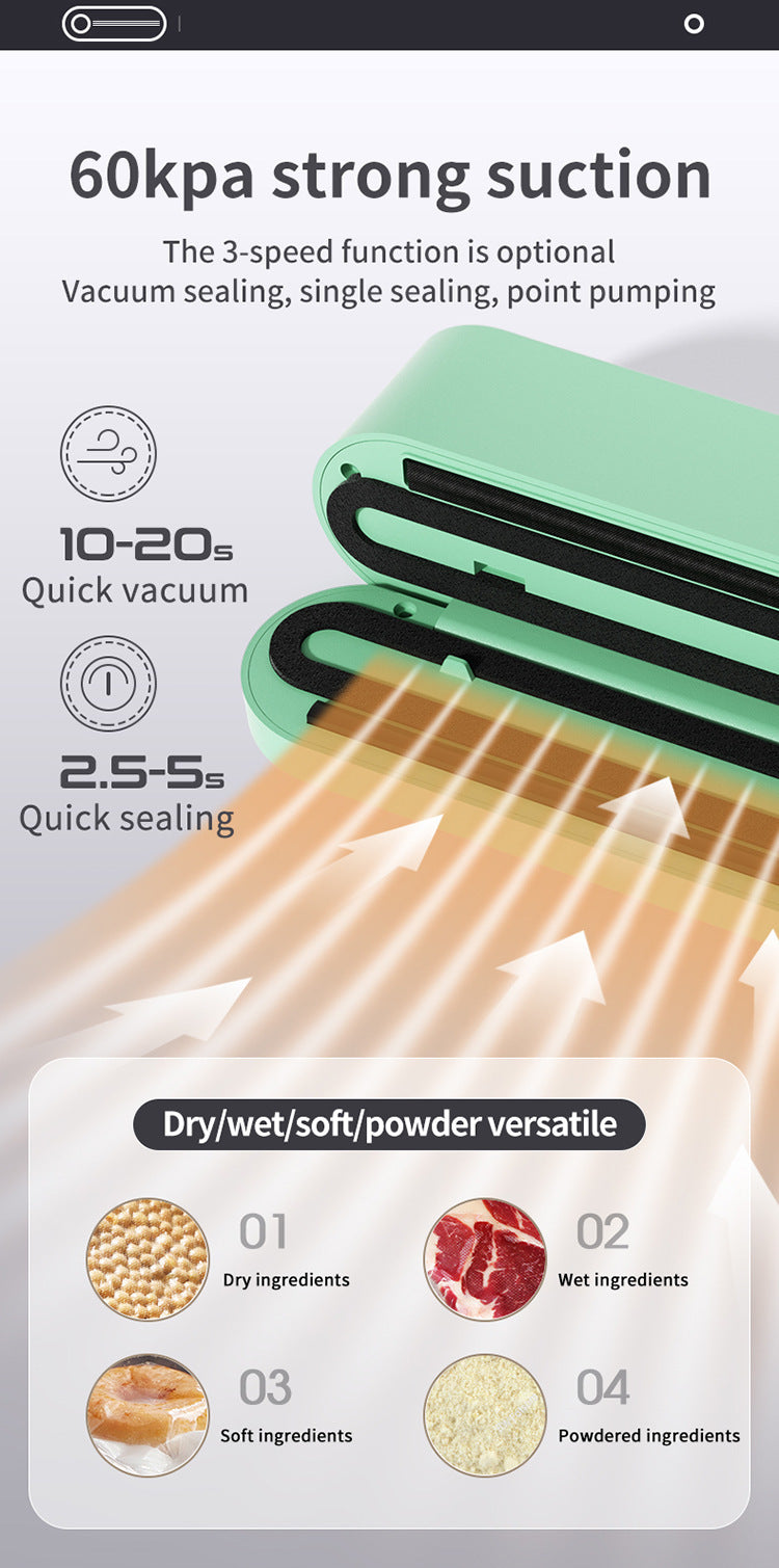 XIANGYANGHUA Vacuum Sealer – Digital LED Food Sealer with Inflation & Multi-Mode Sealing