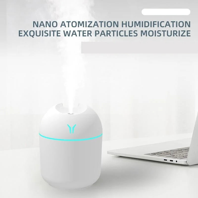 USB Mini Humidifier 250ml – Quiet Aromatherapy Evaporative Diffuser for Home, Office & Bedroom | ATWFS