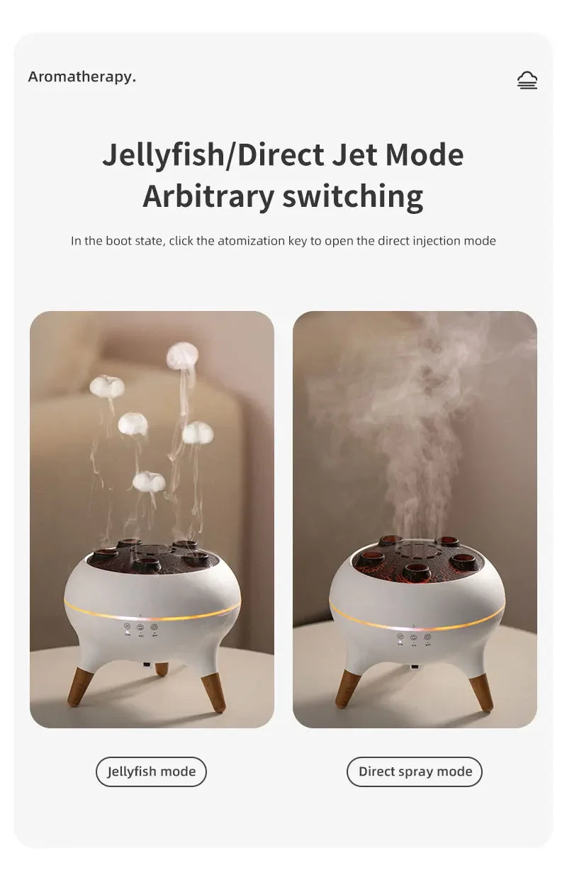 Rain Cloud Humidifier 250ml – Ultrasonic Aromatherapy Diffuser with Remote Control, Timer & 3 Mist Outlets | Zoeydam