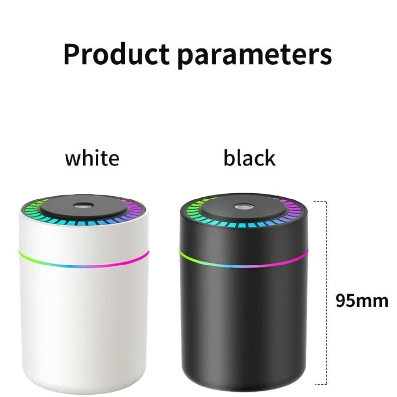 Air Humidifier & Aroma Diffuser 180ml – Aromatherapy Essential Oil Diffuser with Colorful LED Lights for Home, Car & Bedroom | kebidumei
