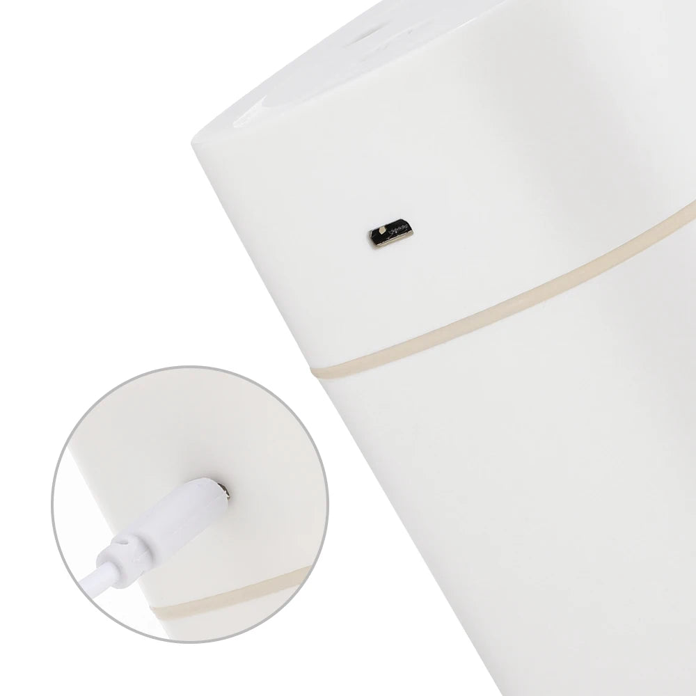 Large Air Humidifier 600ml – Double Spray Aromatherapy Essential Oil Diffuser with Colorful Lights for Home, Office & Car | AFDEAL