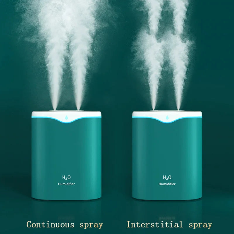 Large Capacity Air Humidifier 2000ml – Double Spray Aromatherapy Essential Oil Diffuser for Home & Office | XMSJ