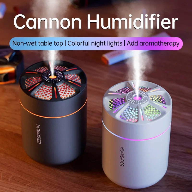 Air Humidifier & Aroma Diffuser 180ml – Aromatherapy Essential Oil Diffuser with Colorful LED Lights for Home, Car & Bedroom | kebidumei