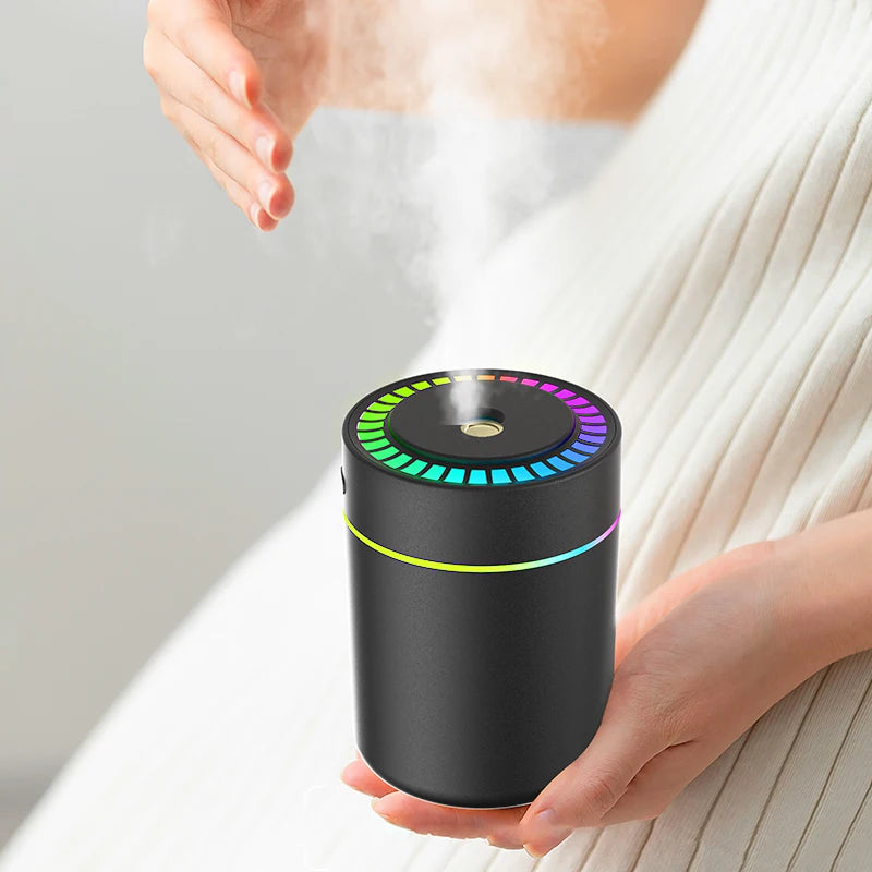 Air Humidifier & Aroma Diffuser 180ml – Aromatherapy Essential Oil Diffuser with Colorful LED Lights for Home, Car & Bedroom | kebidumei