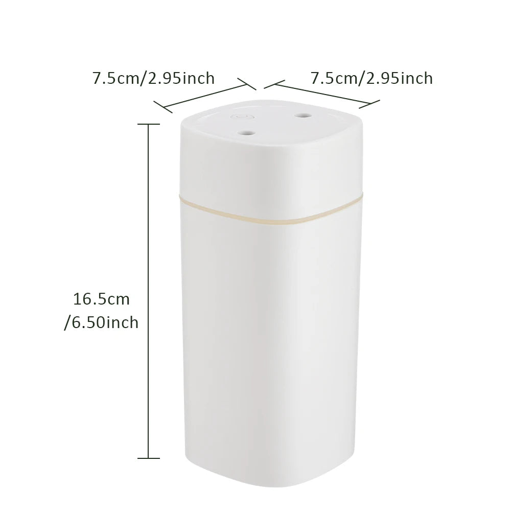 Large Air Humidifier 600ml – Double Spray Aromatherapy Essential Oil Diffuser with Colorful Lights for Home, Office & Car | AFDEAL