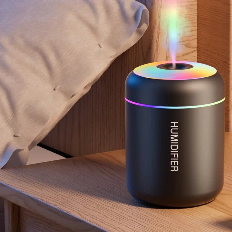 Mini USB Ultrasonic Humidifier 180ml – Aromatherapy Aroma Diffuser with Mist Maker for Car, Home & Bedroom | Searide