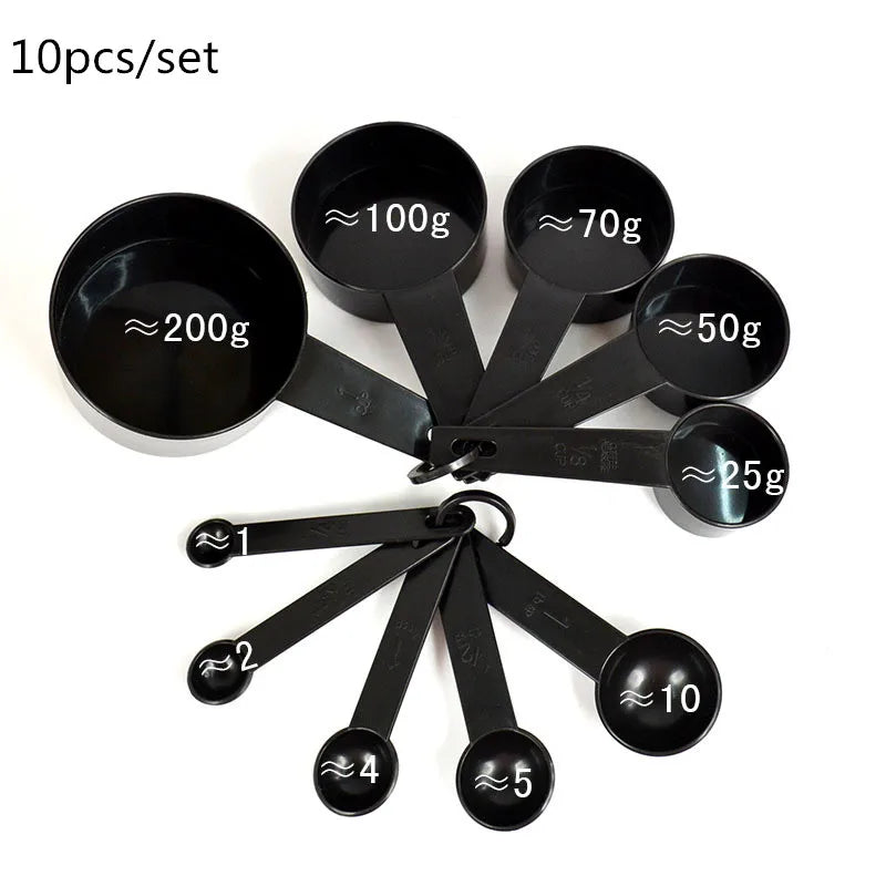 5/10pcs Measuring Spoons & Cups Set – Eco-Friendly PP Plastic Baking Kitchen Tools