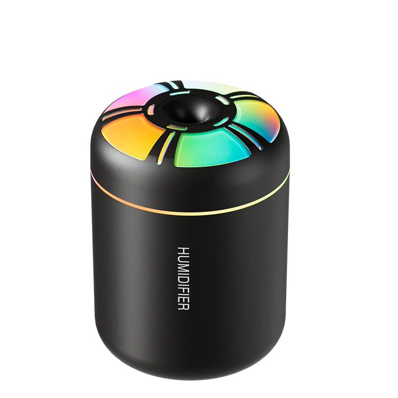 Air Humidifier & Aroma Diffuser 180ml – Aromatherapy Essential Oil Diffuser with Colorful LED Lights for Home, Car & Bedroom | kebidumei