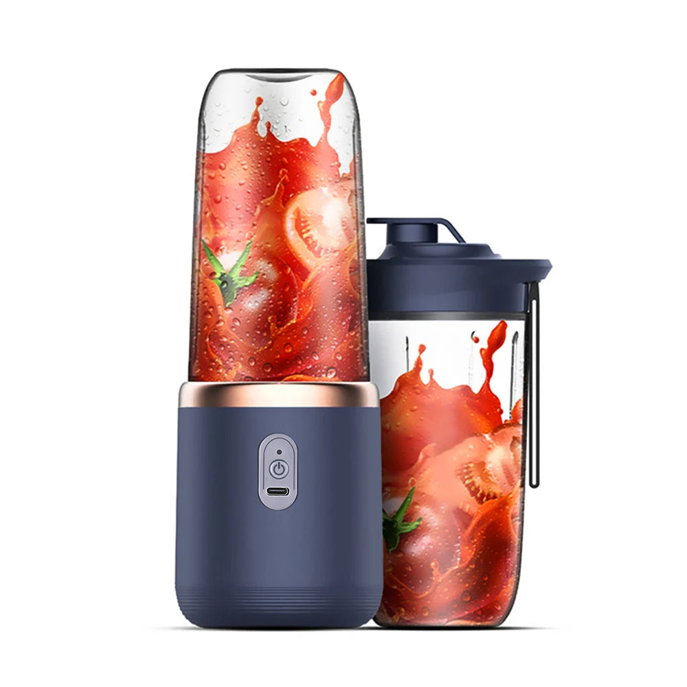 FLAREMORE Portable Juicer Blender Cup – 400ml USB Type-C Rechargeable 40W Personal Citrus Juicer