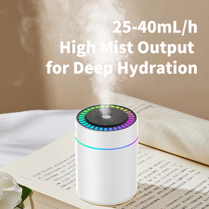 Air Humidifier & Aroma Diffuser 180ml – Aromatherapy Essential Oil Diffuser with Colorful LED Lights for Home, Car & Bedroom | kebidumei