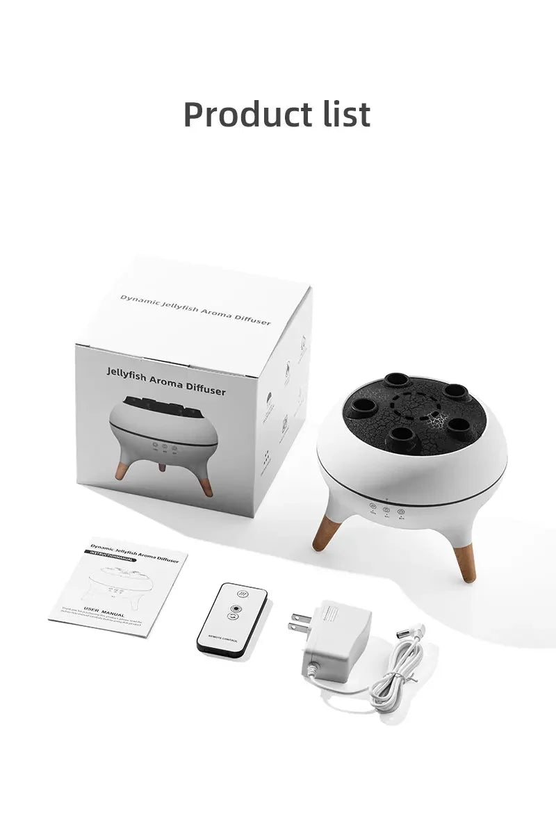 Rain Cloud Humidifier 250ml – Ultrasonic Aromatherapy Diffuser with Remote Control, Timer & 3 Mist Outlets | Zoeydam