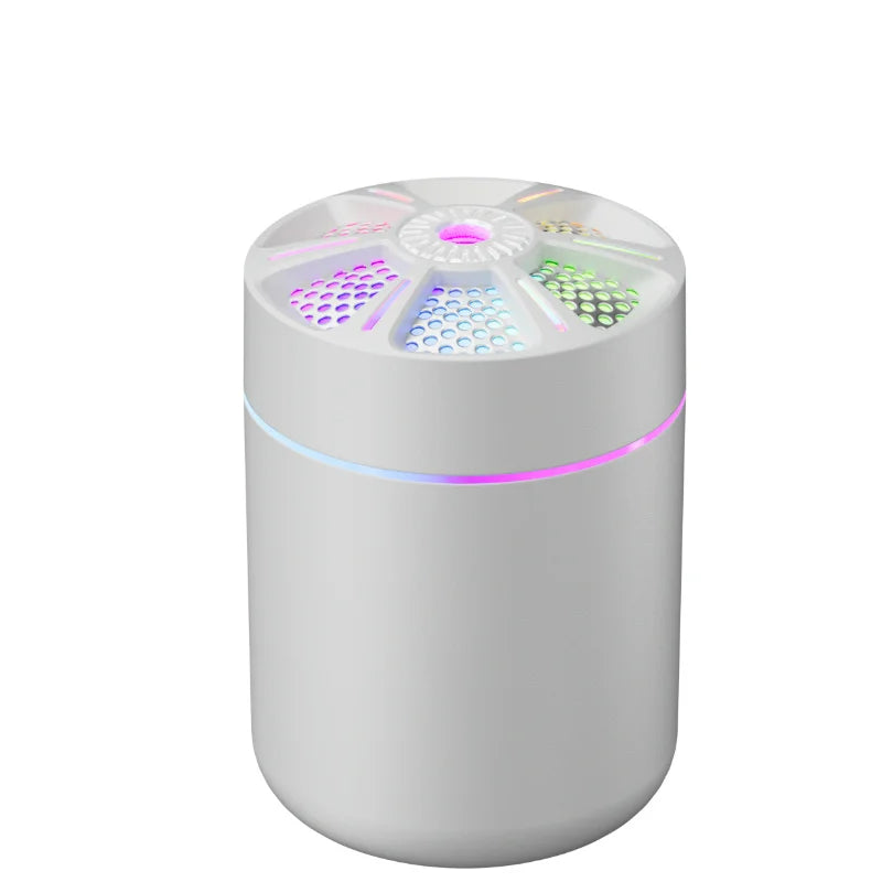 Air Humidifier & Aroma Diffuser 180ml – Aromatherapy Essential Oil Diffuser with Colorful LED Lights for Home, Car & Bedroom | kebidumei