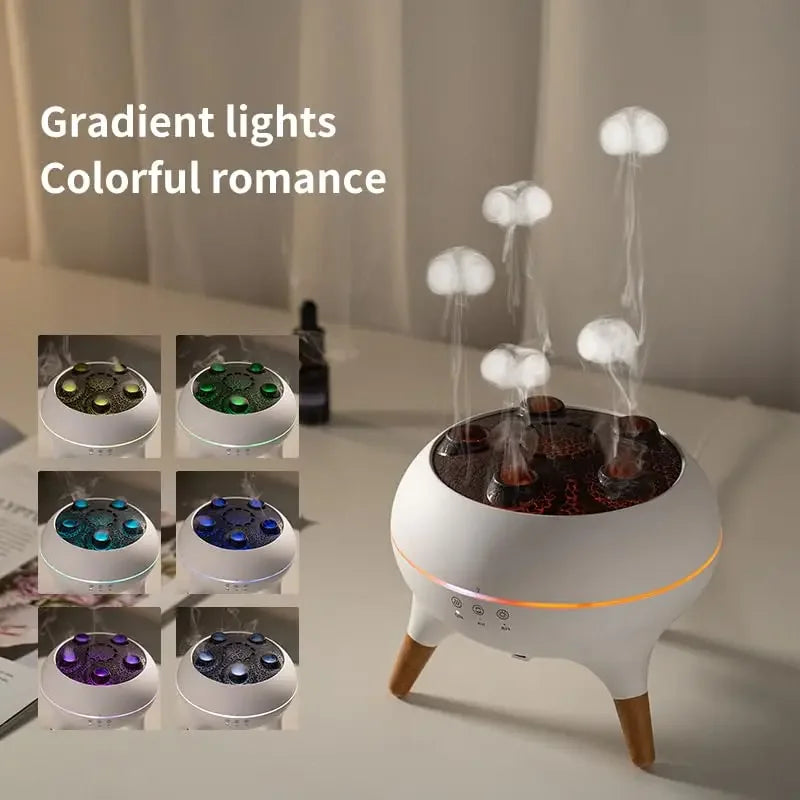 Rain Cloud Humidifier 250ml – Ultrasonic Aromatherapy Diffuser with Remote Control, Timer & 3 Mist Outlets | Zoeydam